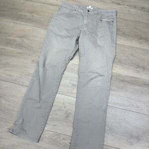 Peter Millar Men Signature Sateen Five Pocket Pant Sz 32 Golf Casual Khaki Stain